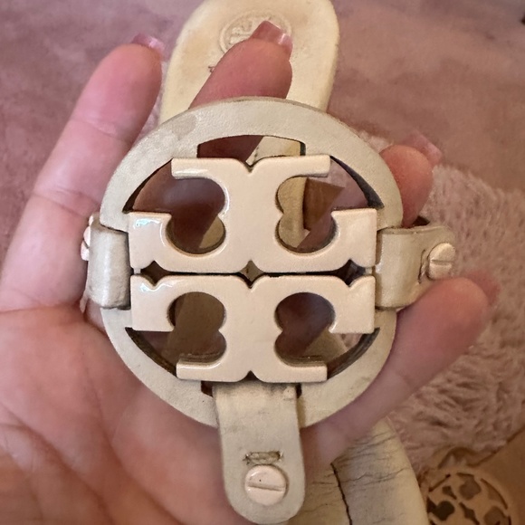 Tory Burch Miller Leather Sandals in IVORY 8 - Picture 4 of 10